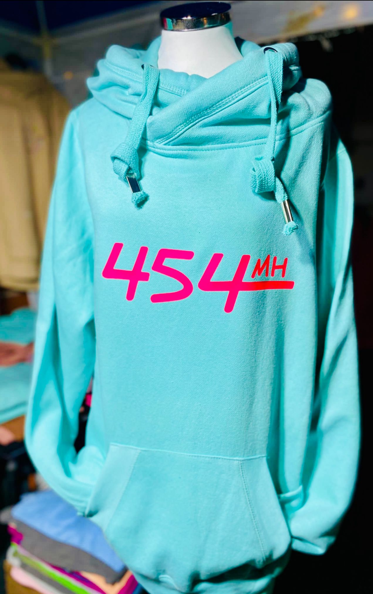 Crossneck Hoodie 454MH neon